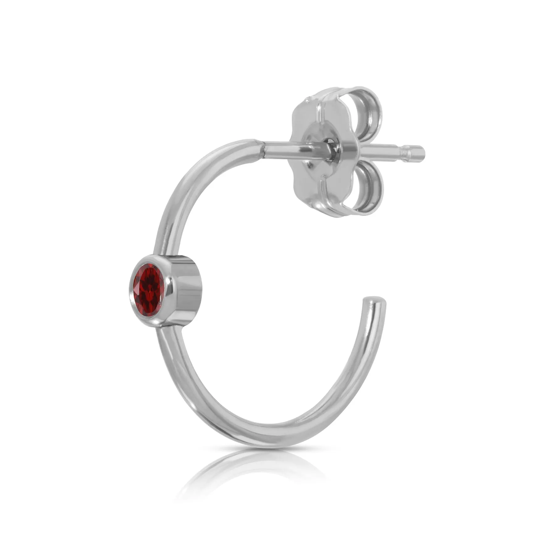 Birthstone Hoop