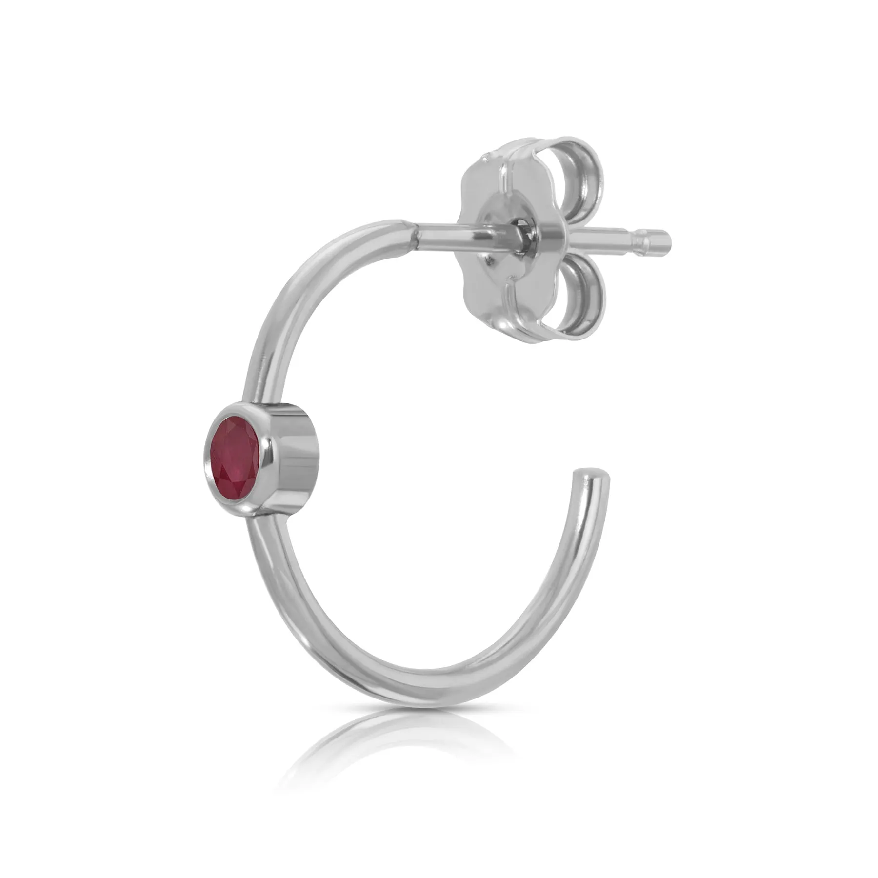 Birthstone Hoop