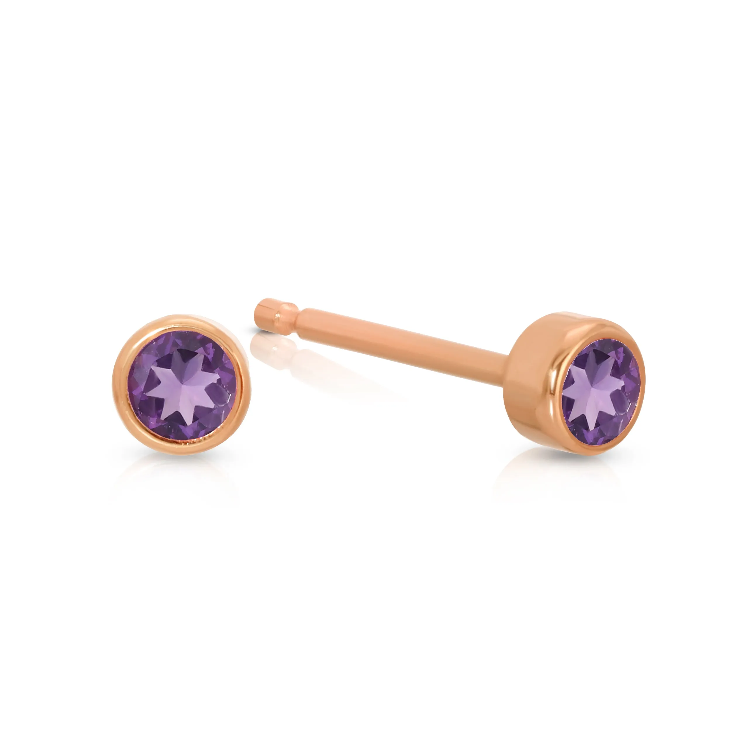 Birthstone Stud - Amethyst (February)
