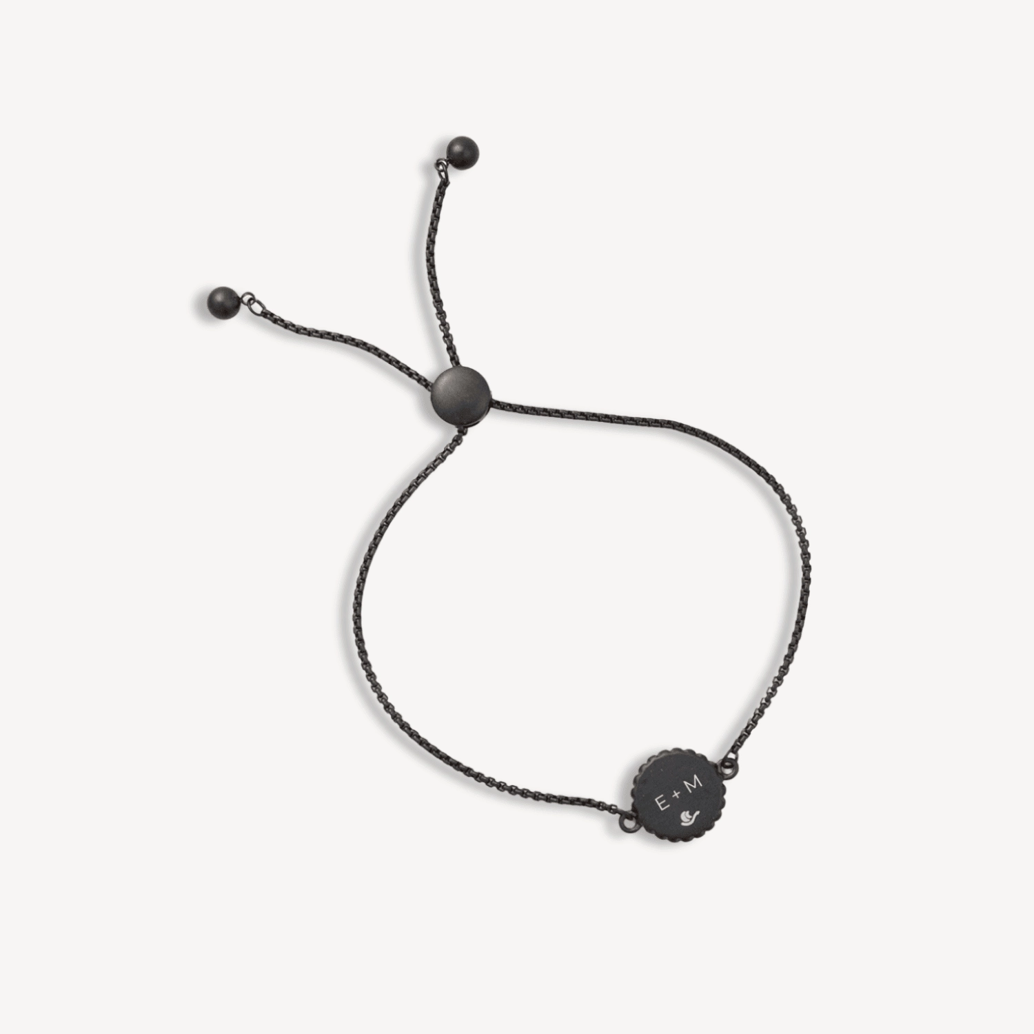 Carina Twist Bracelet in Black Matte