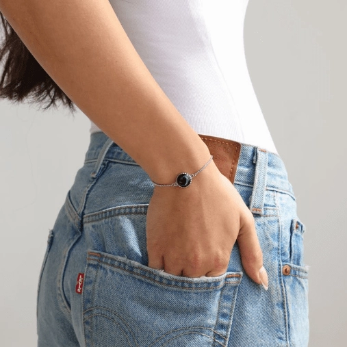 Class of 2025 Carina Twist Bracelet in Stainless Steel