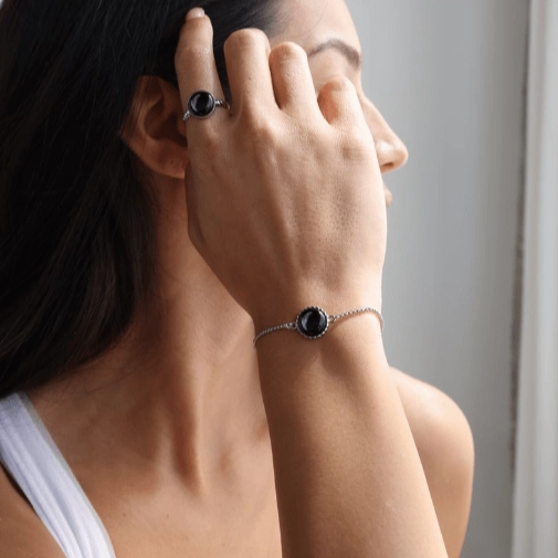 Class of 2025 Carina Twist Bracelet in Stainless Steel