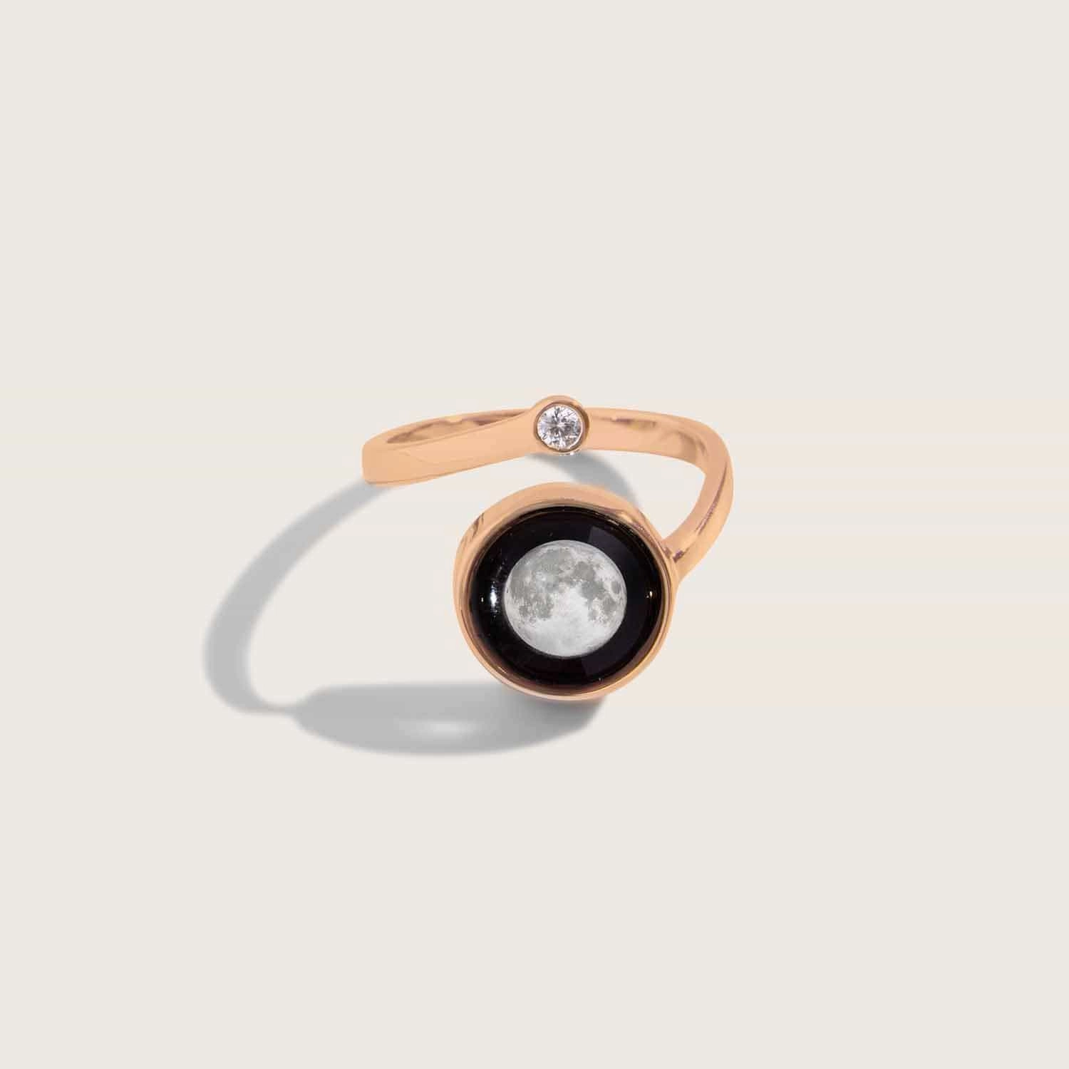 Cosmic Spiral Ring In Rose Gold