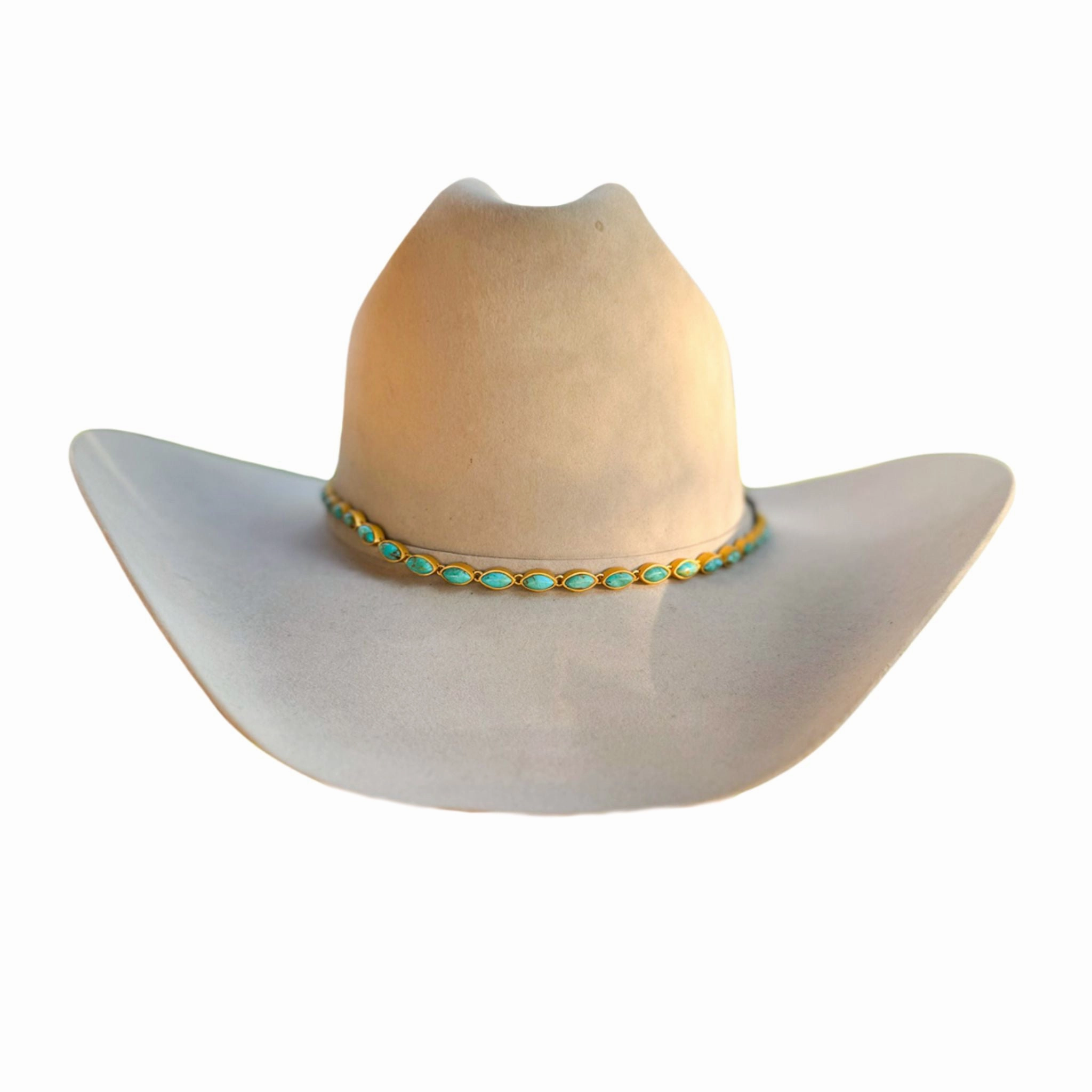 Jasmine Hat Band - Turquoise