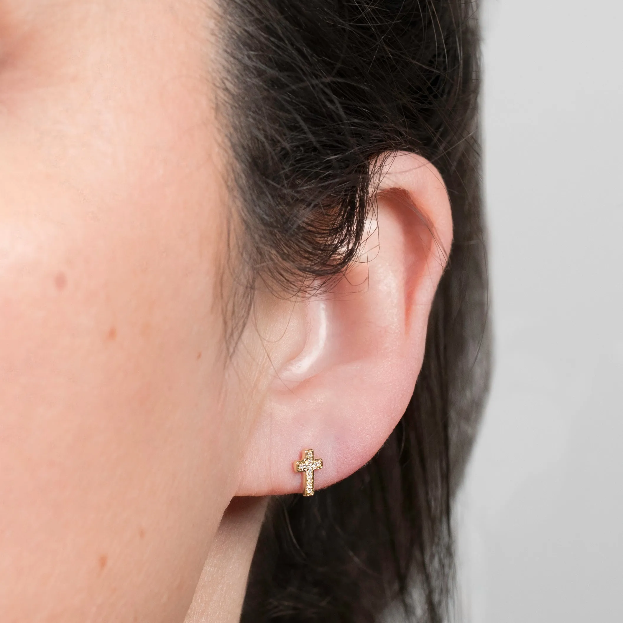 Pav Charm Stud - Cross