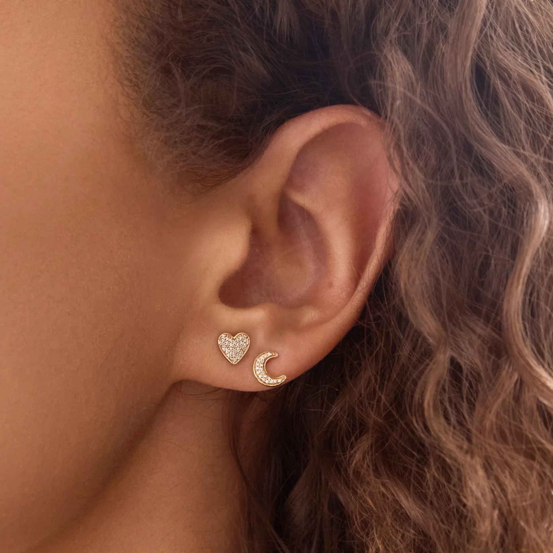Pav Charm Stud - Heart