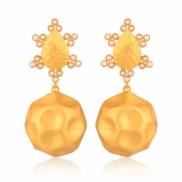 Playa del Sol Drop Earrings - Pearl