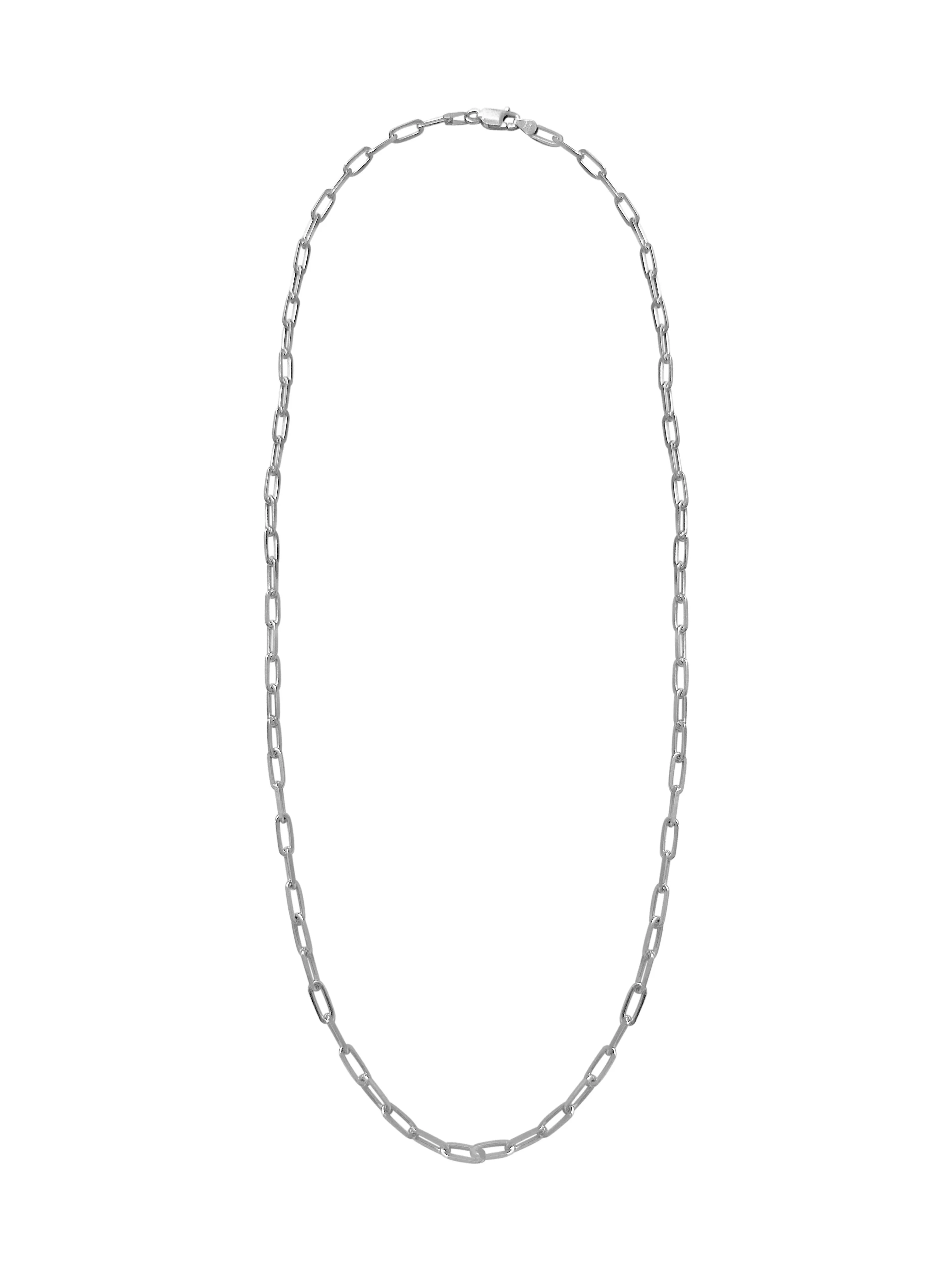 Sterling Silver Paper Clip Chain