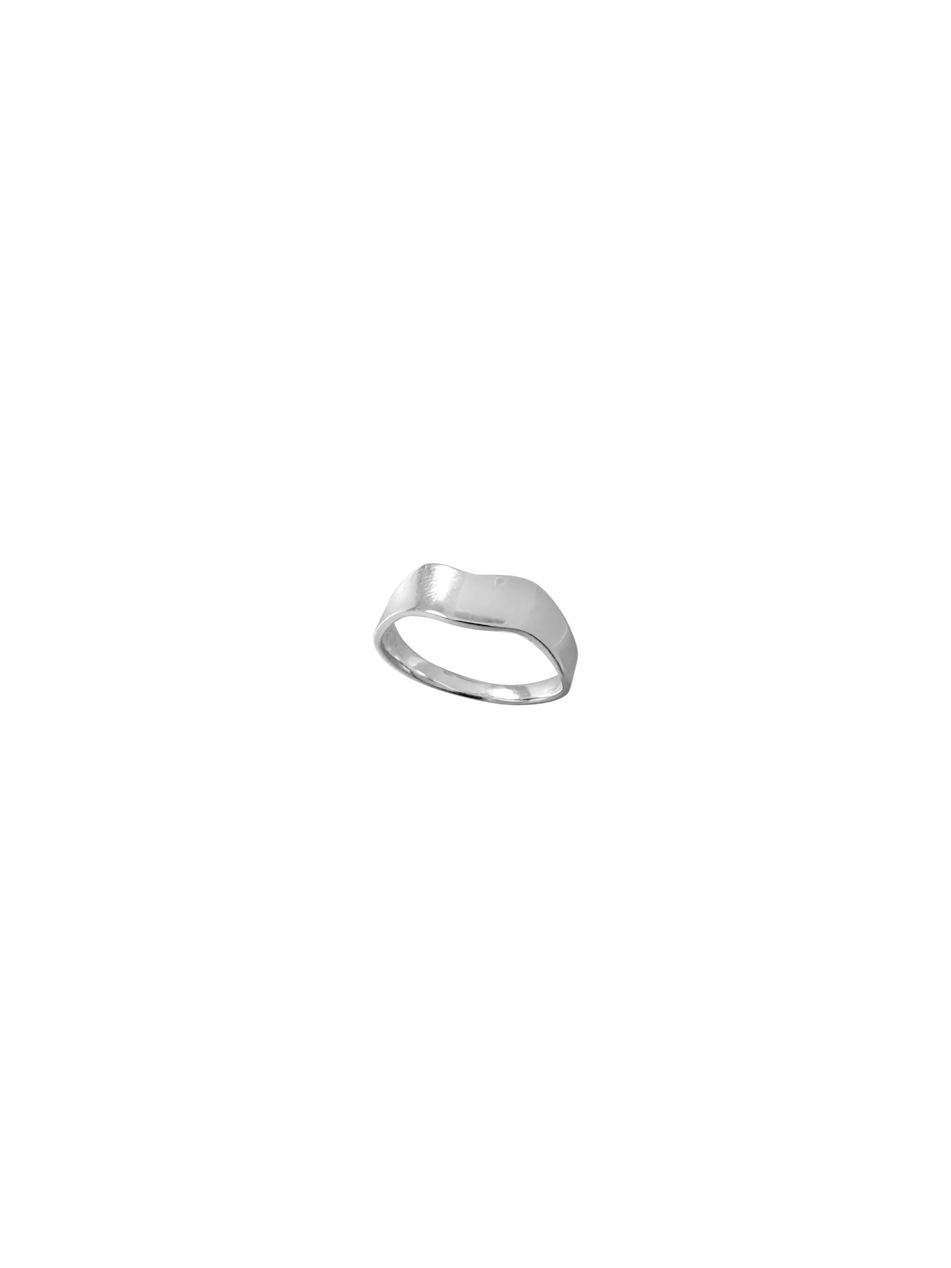 Sterling Silver Wave Band Ring