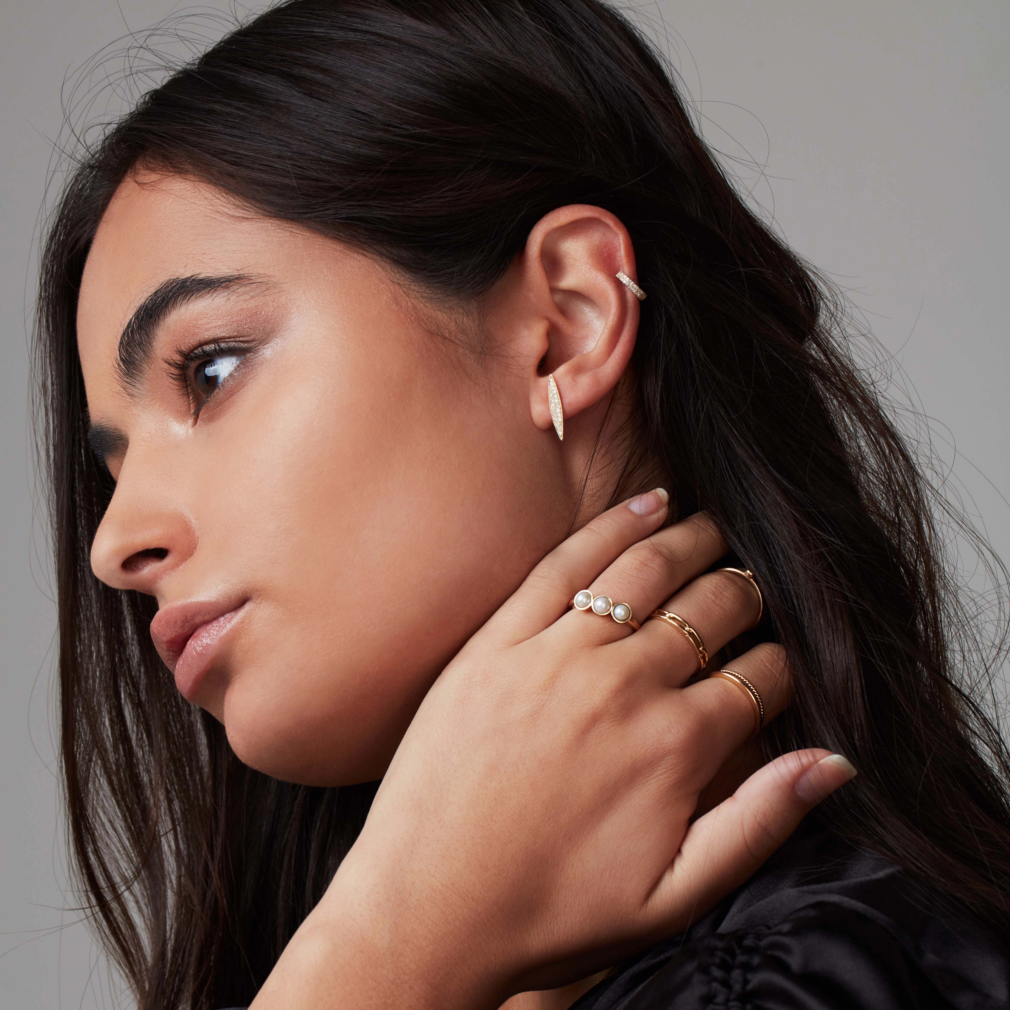 Tres Pearl Ring