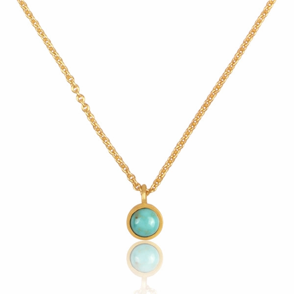 Turquoise Dainty Pendant Necklace